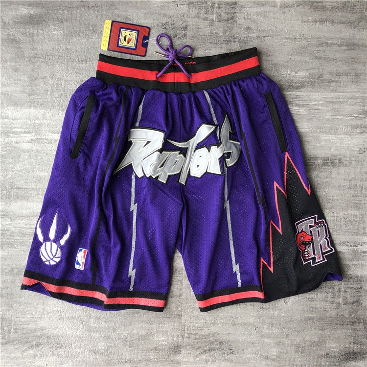 Men NBA 2021 Toronto Raptors Purple Shorts 1->toronto raptors->NBA Jersey